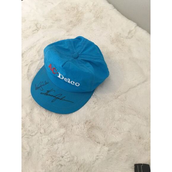Autographed AC Delco Co Hat Strap signed Warren Johnson pro stock racing parts - Picture 3 of 9